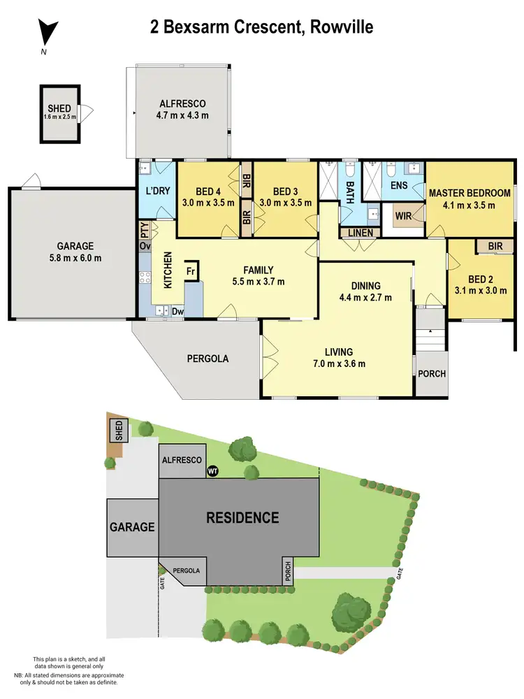 Floorplan of Homely house listing, 2 Bexsarm Crescent, Rowville VIC 3178