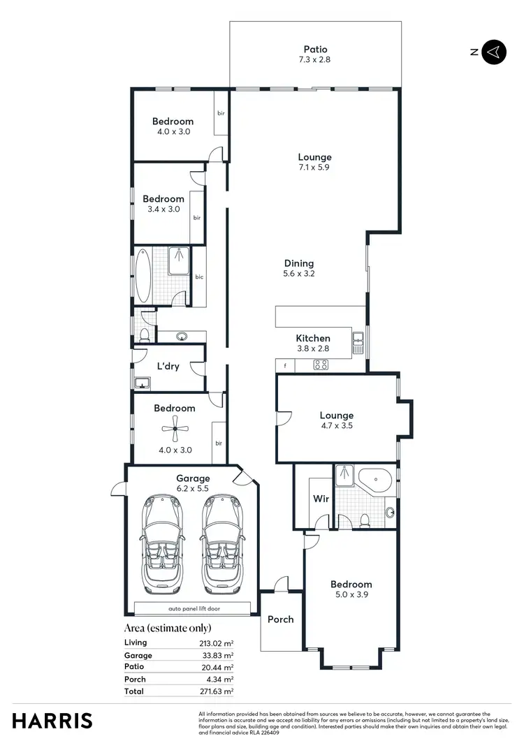 Floorplan of Homely house listing, 7 Yellow Gum Avenue, Athol Park SA 5012
