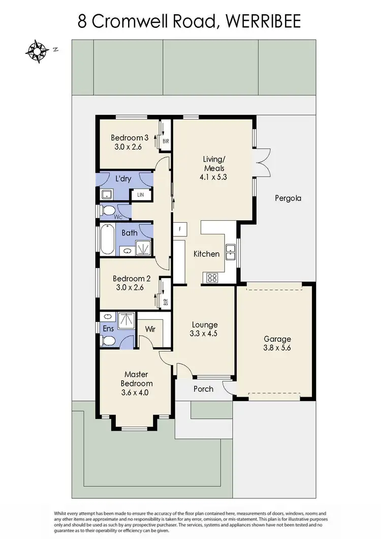 Floorplan of Homely house listing, 8 Cromwell Road, Werribee VIC 3030