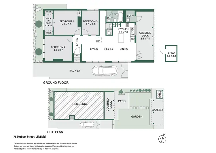Floorplan of Homely house listing, 75 Hubert Street, Lilyfield NSW 2040