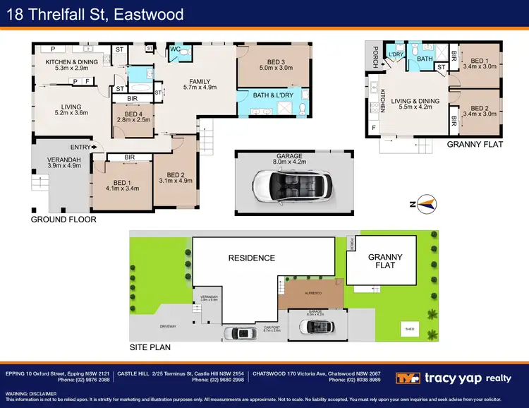 Floorplan of Homely house listing, 18 Threlfall Street, Eastwood NSW 2122