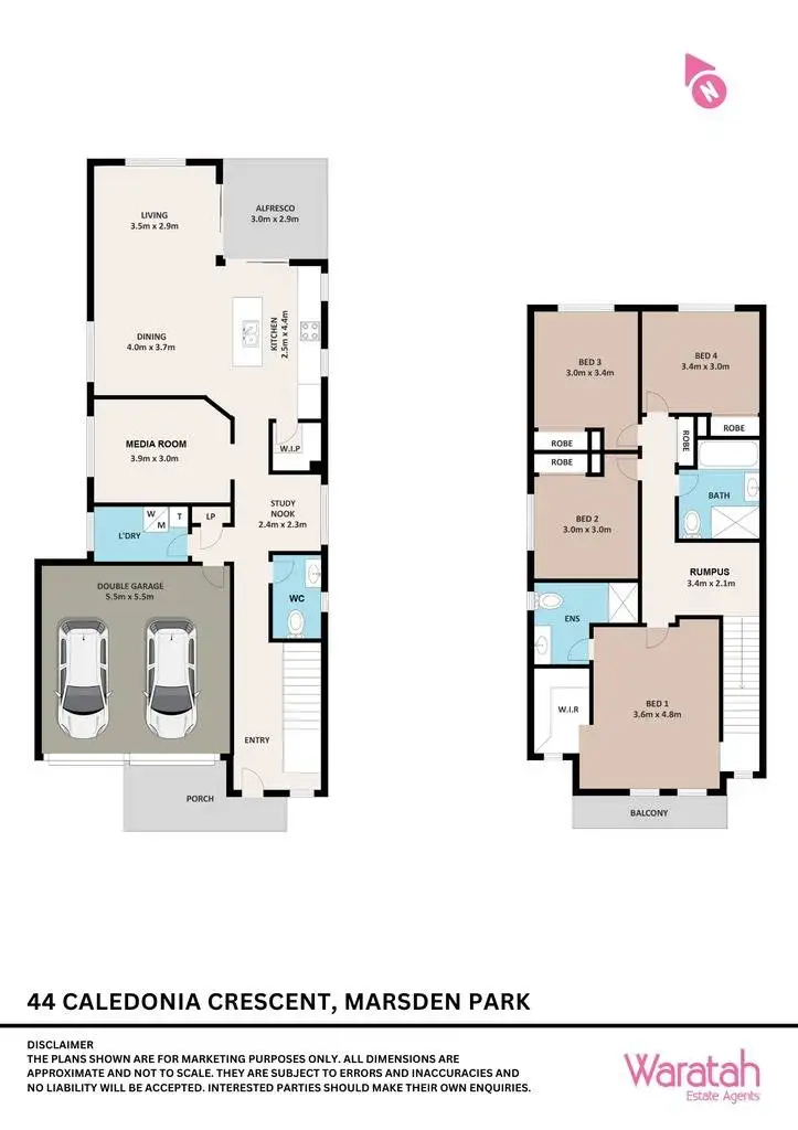 Floorplan of Homely house listing, 44 Caledonia Crescent, Marsden Park NSW 2765