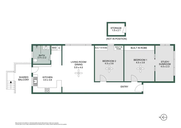Floorplan of Homely apartment listing, 5/111-113 Dolphin Street, Coogee NSW 2034