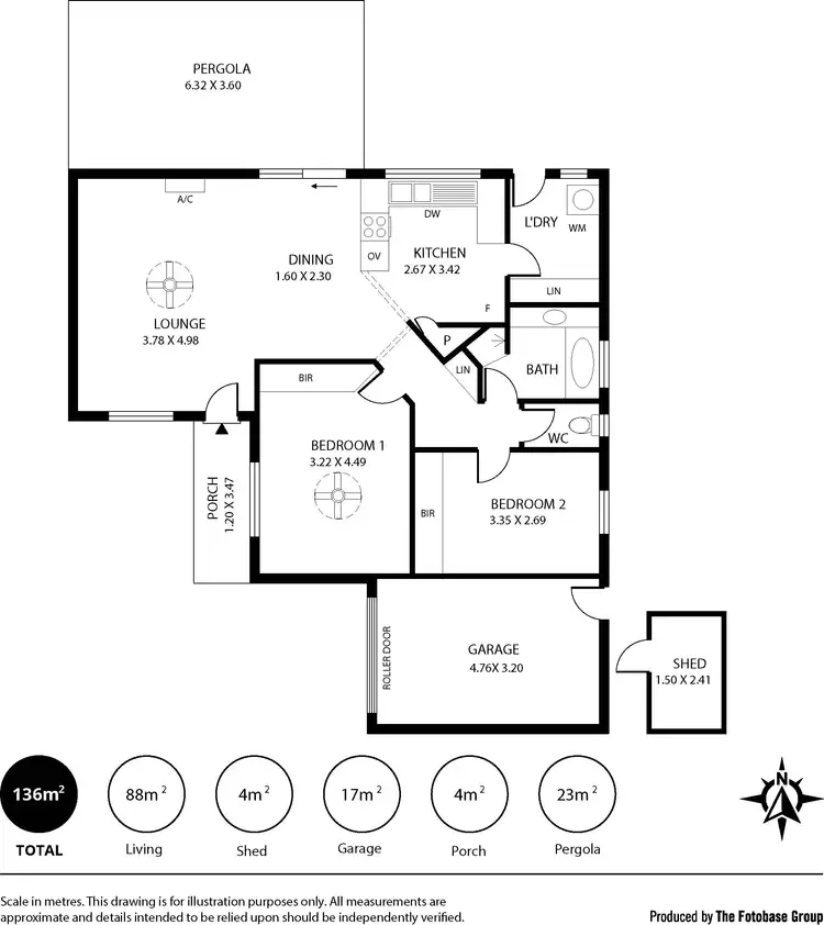 Floorplan of Homely unit listing, 2/118 Swan Terrace, Glanville SA 5015
