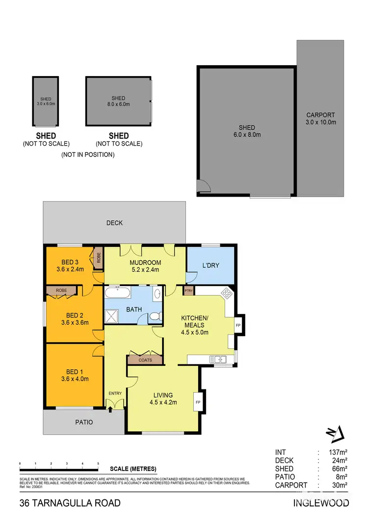 Floorplan of Homely house listing, 36 Tarnagulla Road, Inglewood VIC 3517