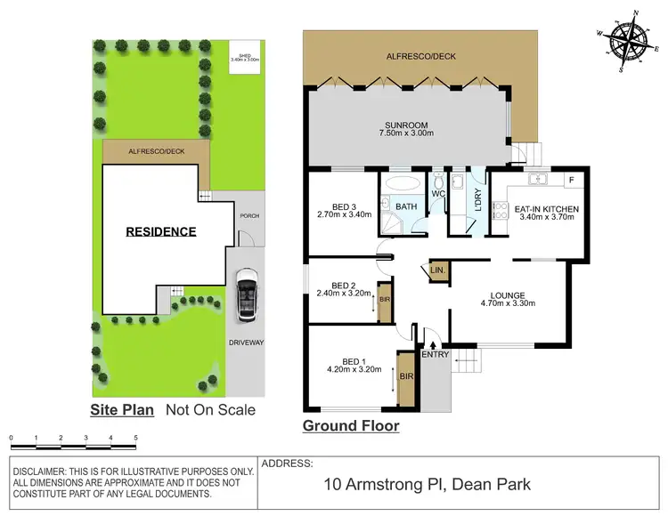 Floorplan of Homely house listing, 10 Armstrong Place, Dean Park NSW 2761