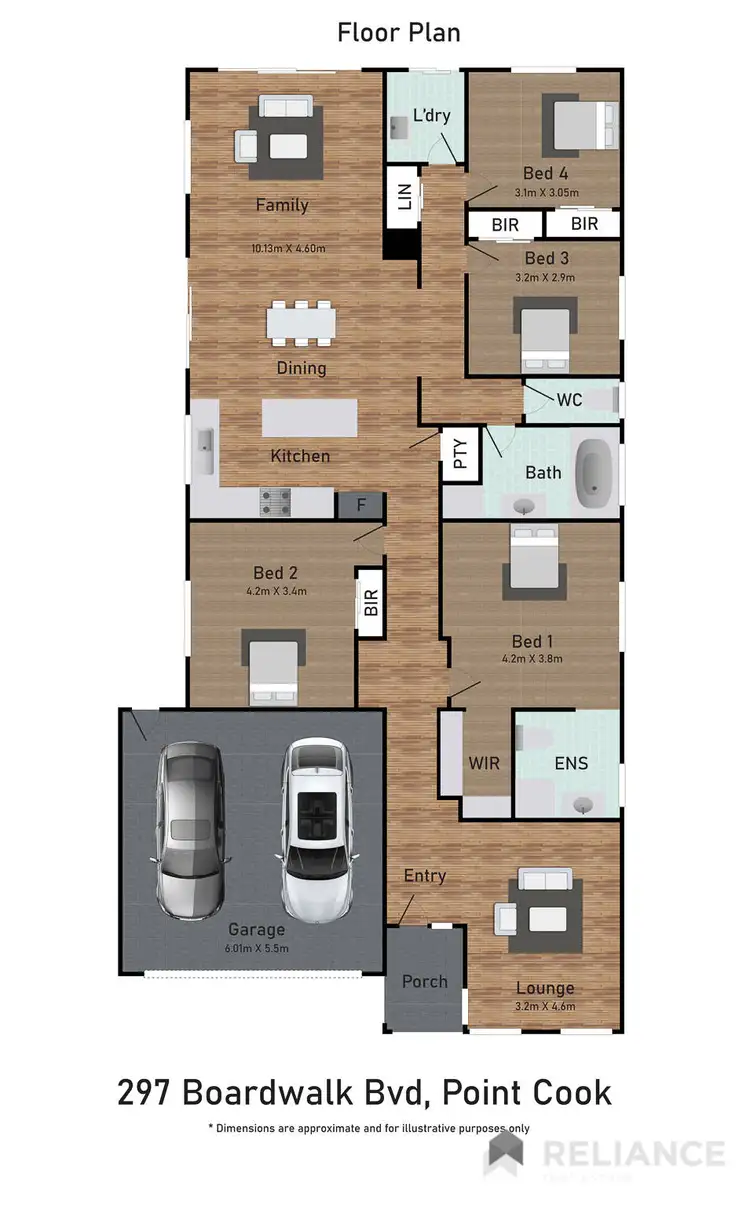Floorplan of Homely house listing, 297 Boardwalk Boulevard, Point Cook VIC 3030