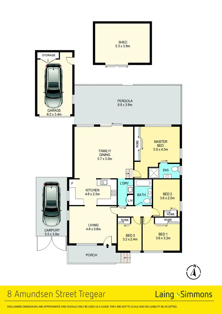 Floorplan of Homely house listing, 8 Amundsen Street, Tregear NSW 2770