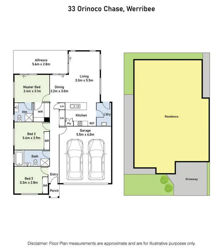 Floorplan of Homely house listing, 33 Orinoco Chase, Werribee VIC 3030