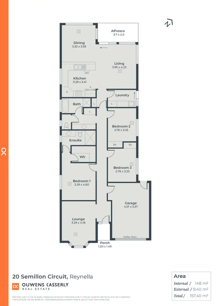 Floorplan of Homely house listing, 20 Semillon Circuit, Reynella SA 5161