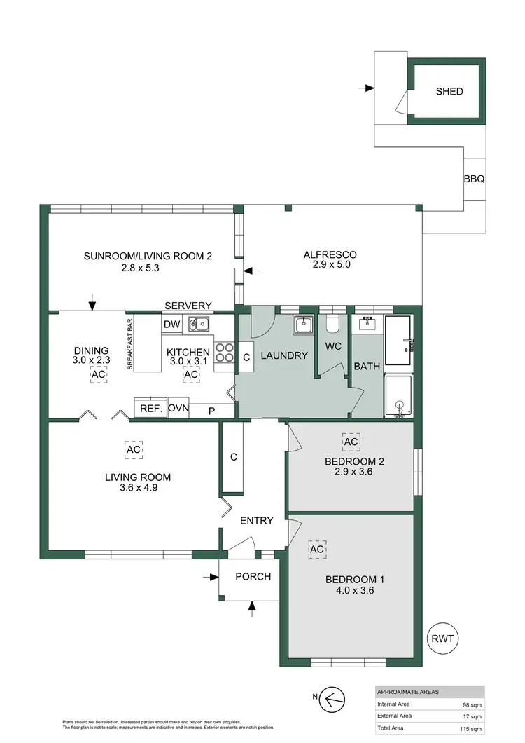 Floorplan of Homely house listing, 58 Allinga Avenue, Glenside SA 5065