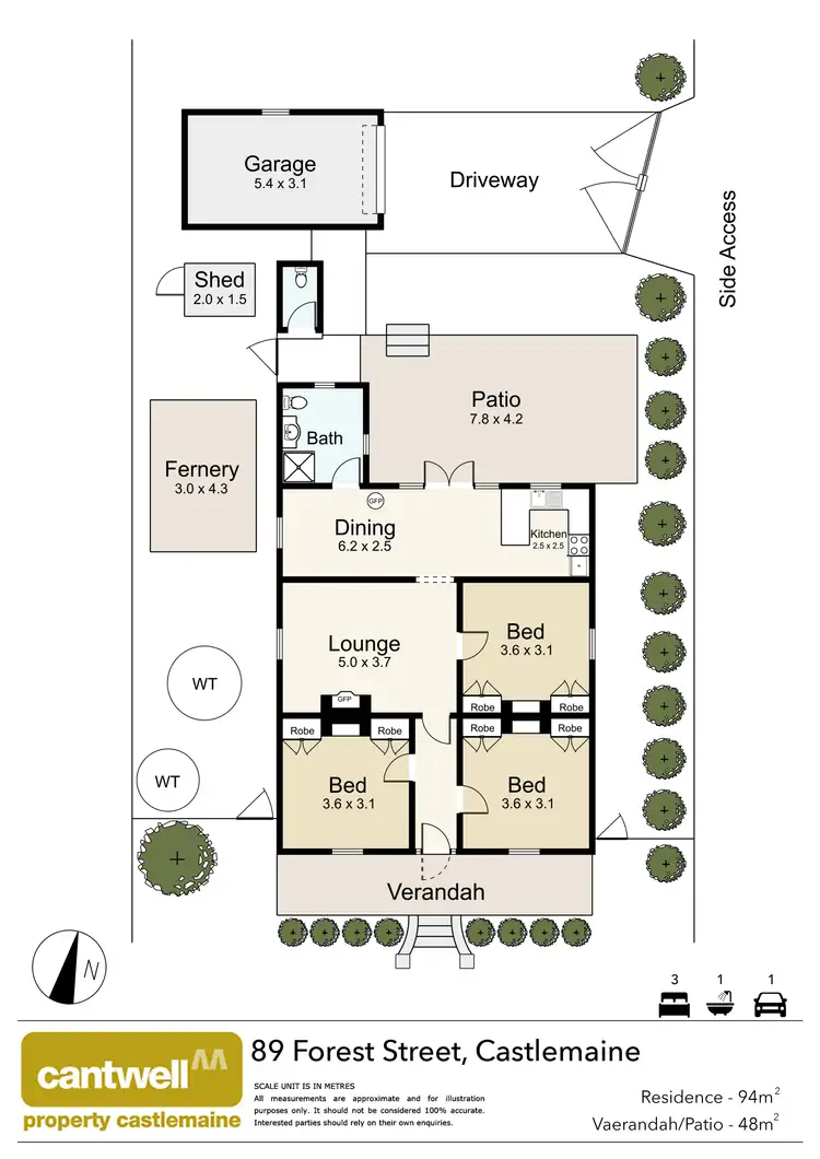 Floorplan of Homely house listing, 89 Forest Street, Castlemaine VIC 3450