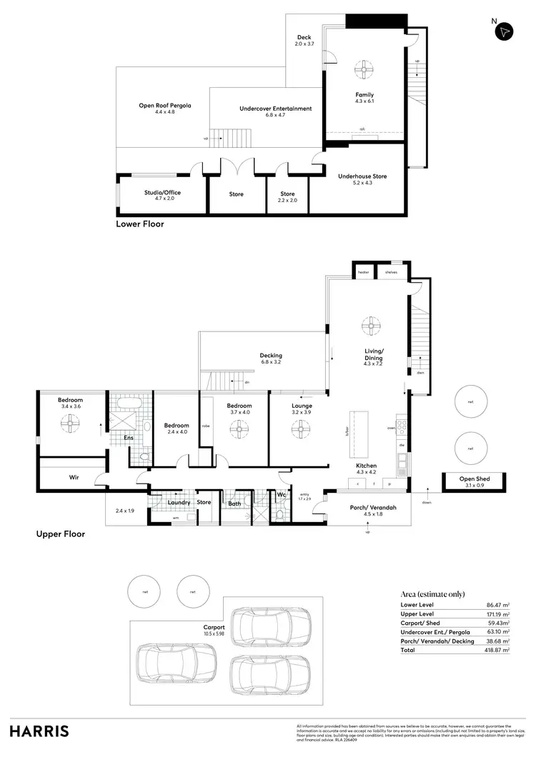 Floorplan of Homely house listing, 15 Fourth Road, Belair SA 5052