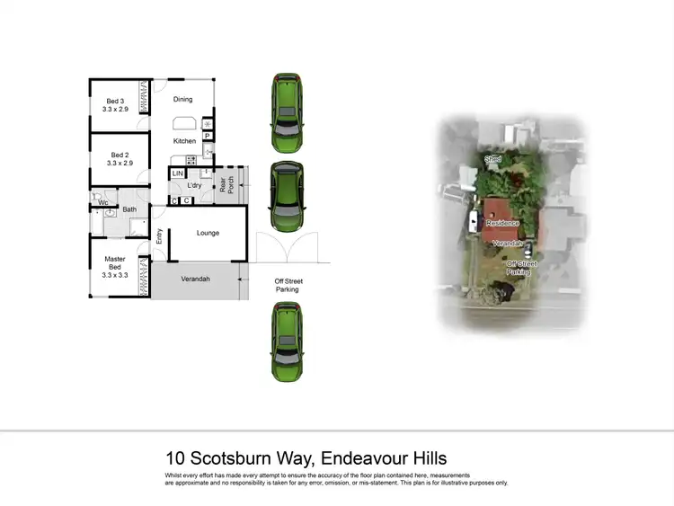 Floorplan of Homely house listing, 10 Scotsburn Way, Endeavour Hills VIC 3802