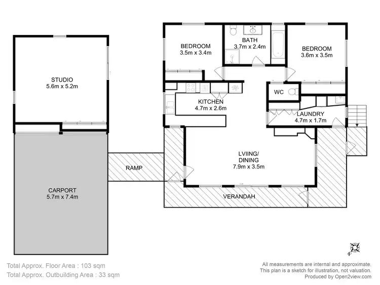 Floorplan of Homely house listing, 5 Robinia Street, Primrose Sands TAS 7173
