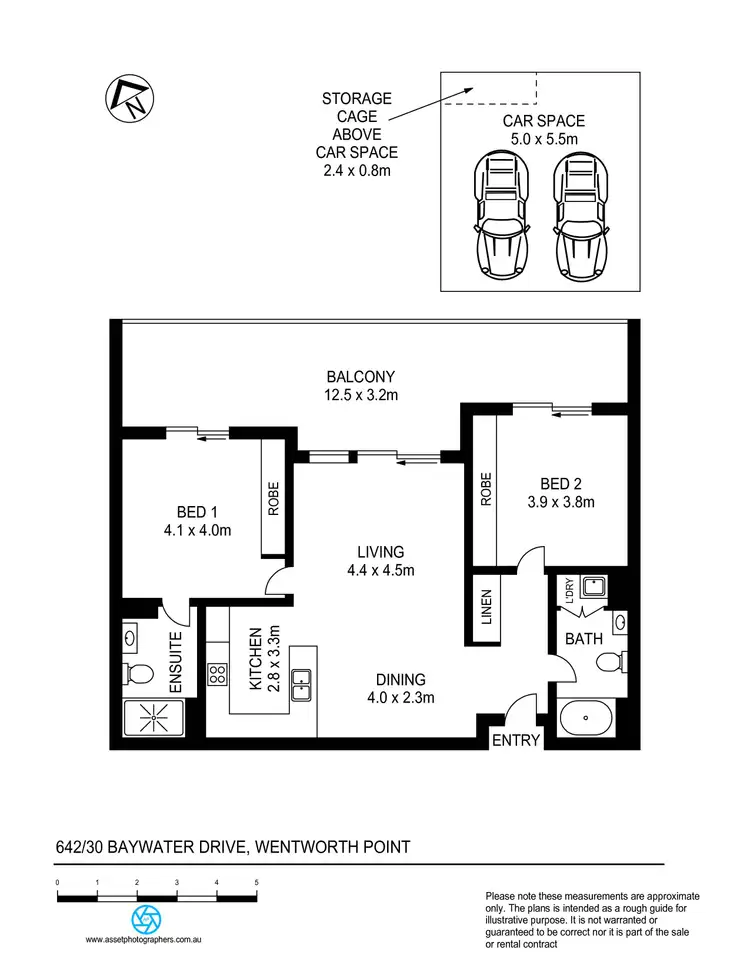 Floorplan of Homely apartment listing, 642/30 Baywater Drive, Wentworth Point NSW 2127