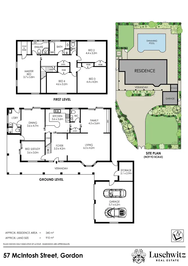 Floorplan of Homely house listing, 57 McIntosh Street, Gordon NSW 2072