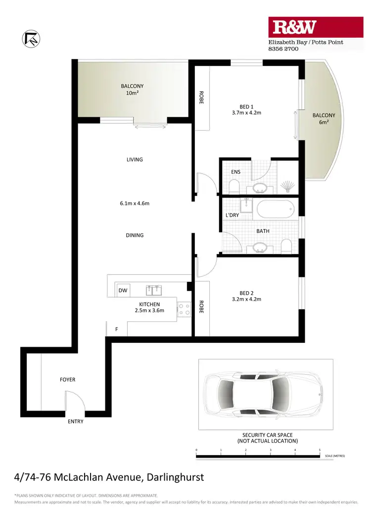 Floorplan of Homely apartment listing, 4/74-76 McLachlan Avenue, Darlinghurst NSW 2010