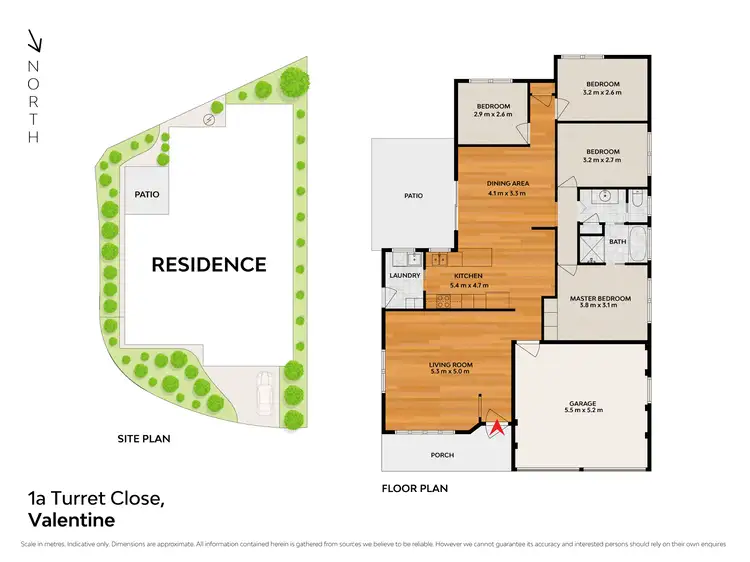 Floorplan of Homely house listing, 1a Turret Close, Valentine NSW 2280