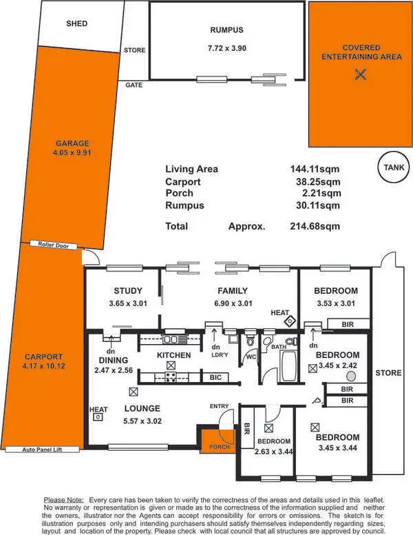 Floorplan of Homely house listing, 1 Binnowie Street, Ingle Farm SA 5098