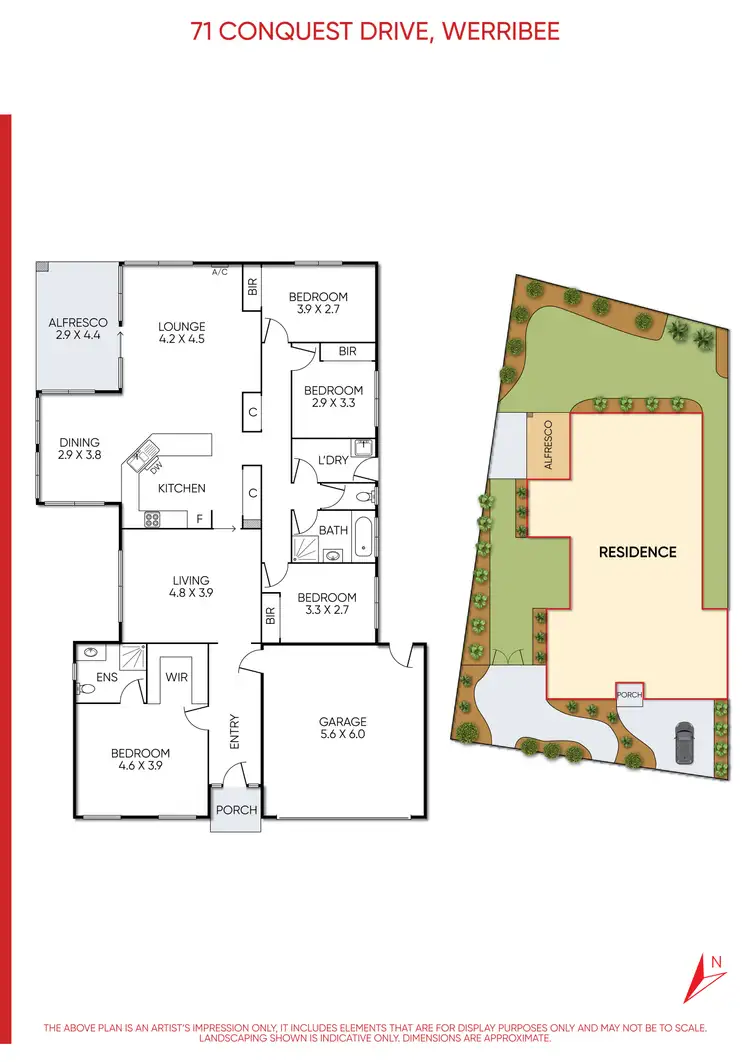 Floorplan of Homely house listing, 71 Conquest Drive, Werribee VIC 3030