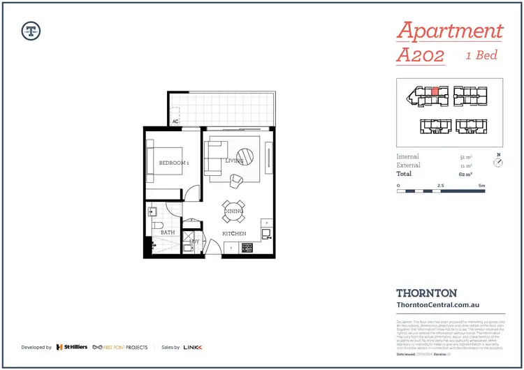Floorplan of Homely apartment listing, 202/101A Lord Sheffield Circuit, Penrith NSW 2750