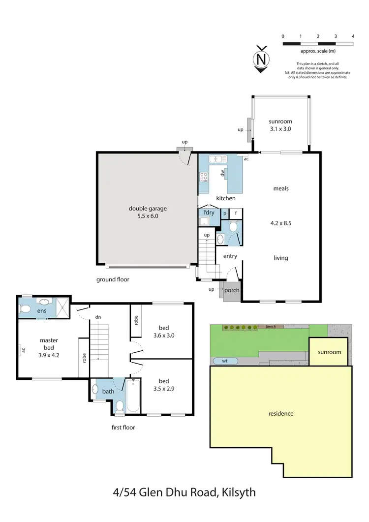 Floorplan of Homely townhouse listing, 4/54 Glen Dhu Road, Kilsyth VIC 3137
