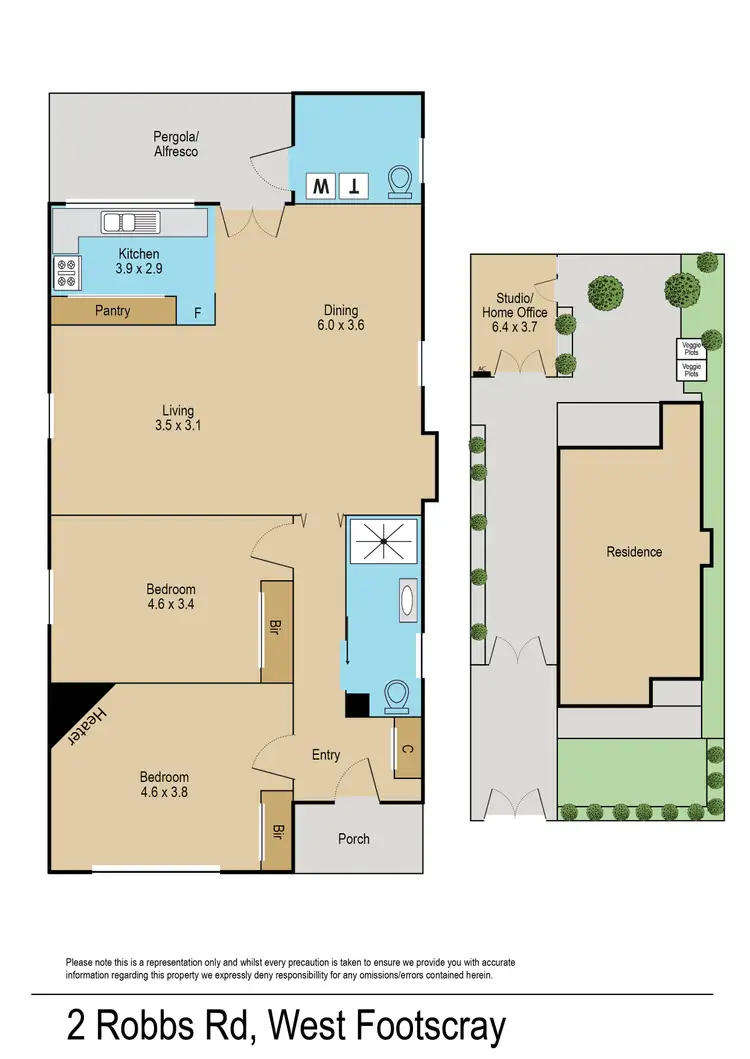 Floorplan of Homely house listing, 2 Robbs Road, West Footscray VIC 3012