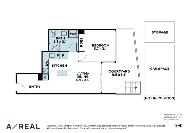 Floorplan of Homely apartment listing, 223/8 Grosvenor Street, Abbotsford VIC 3067