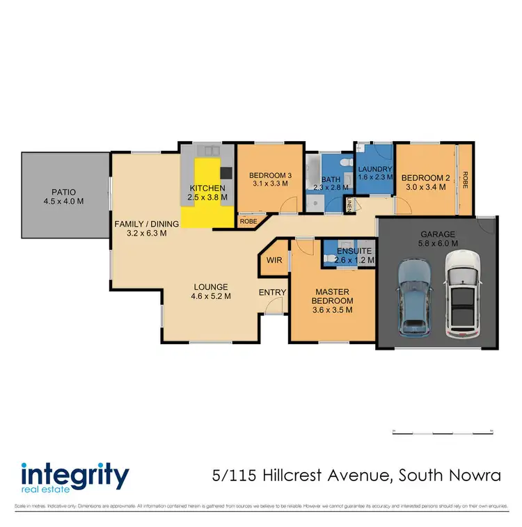 Floorplan of Homely villa listing, 5/115 Hillcrest Avenue, South Nowra NSW 2541