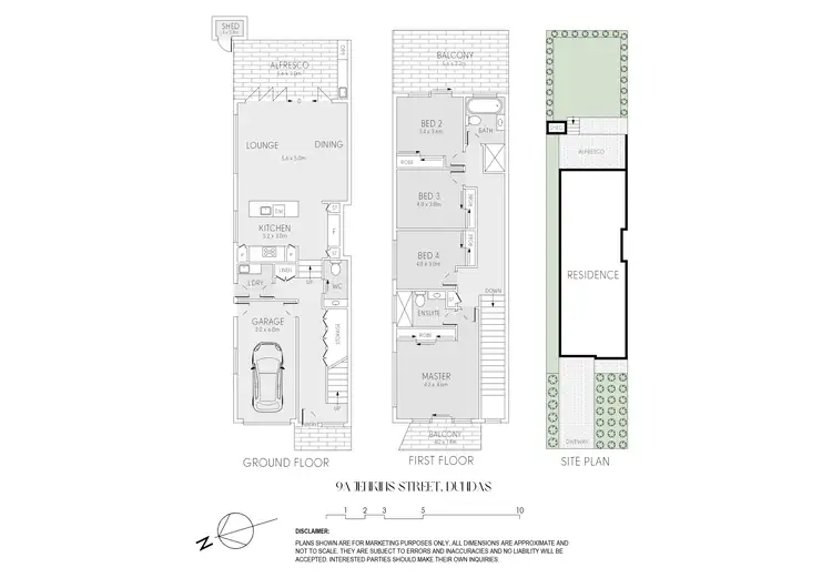 Floorplan of Homely semi-detached listing, 9A Jenkins Street, Dundas NSW 2117