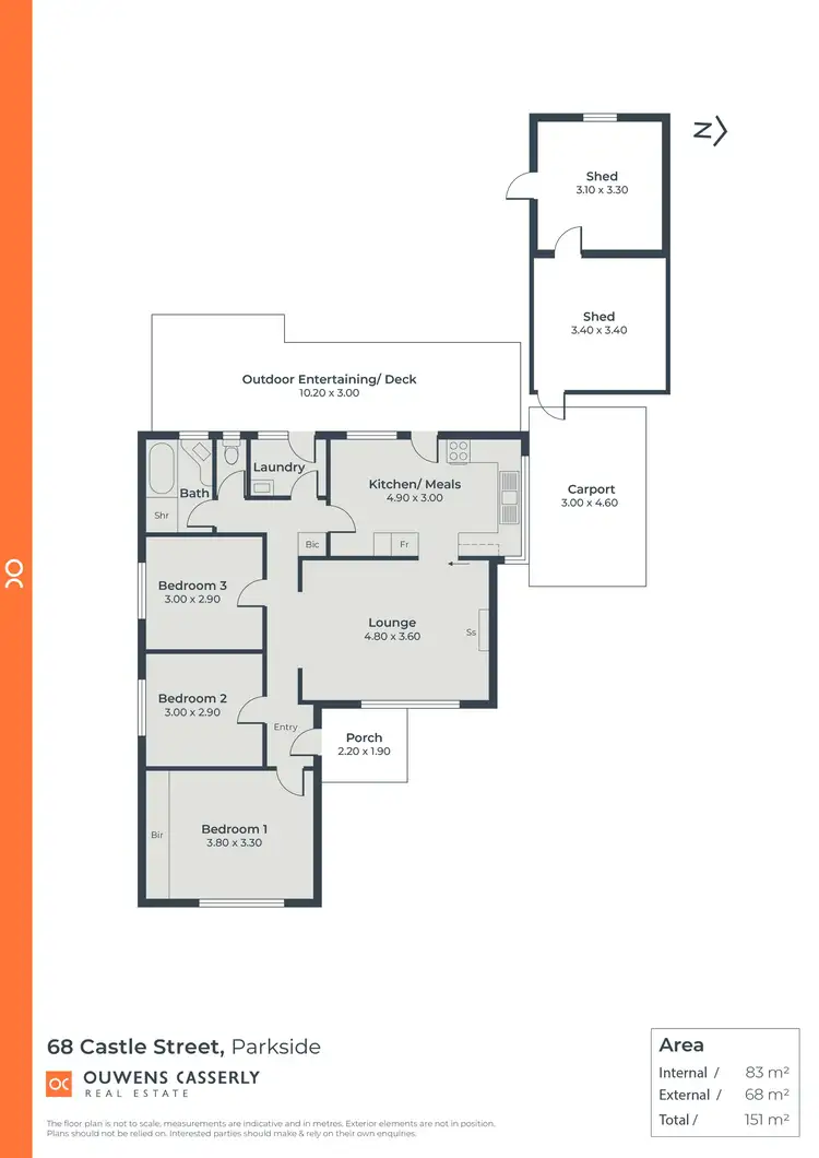 Floorplan of Homely house listing, 68 Castle Street, Parkside SA 5063