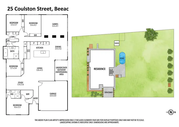 Floorplan of Homely house listing, 25 Coulston Street, Beeac VIC 3251