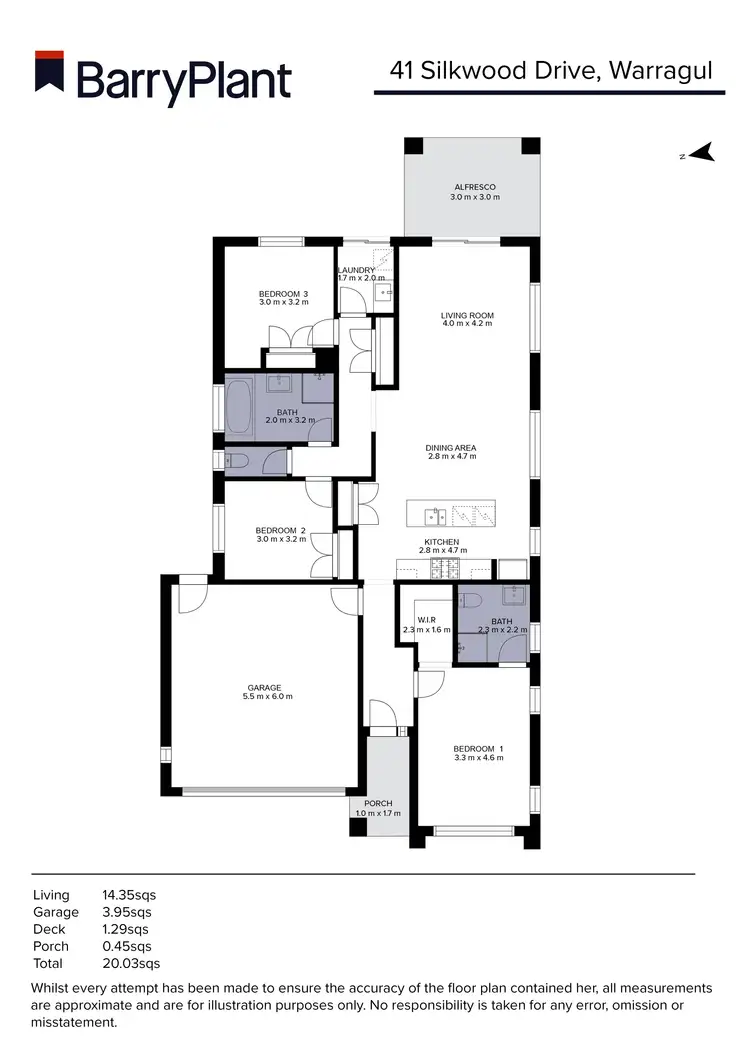 Floorplan of Homely house listing, 41 Silkwood Drive, Warragul VIC 3820