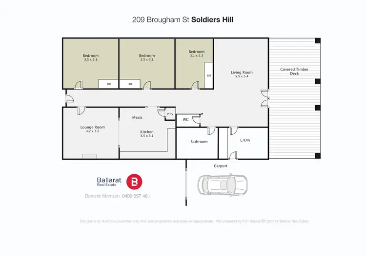 Floorplan of Homely house listing, 209 Brougham Street, Soldiers Hill VIC 3350