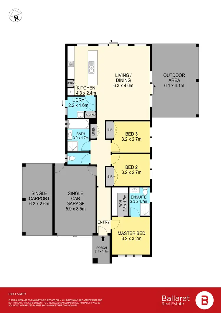 Floorplan of Homely house listing, 322 Greenhalghs Road, Delacombe VIC 3356