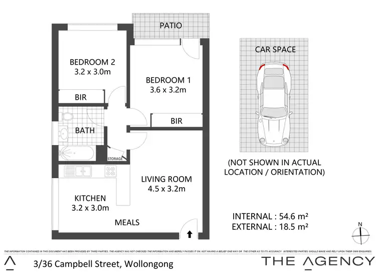 Floorplan of Homely apartment listing, 3/36 Campbell Street, Wollongong NSW 2500
