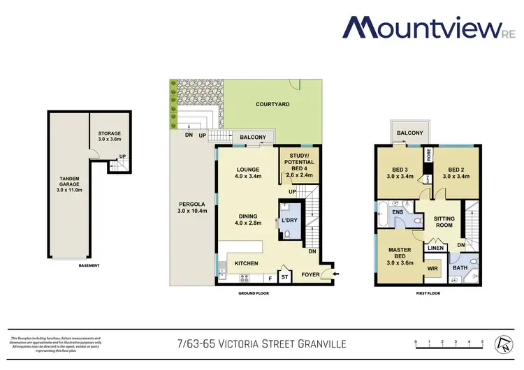 Floorplan of Homely townhouse listing, 7/63-65 Victoria Street, Granville NSW 2142