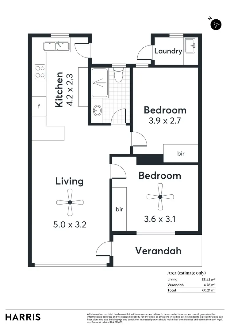 Floorplan of Homely unit listing, 8/128 Sixth Avenue, Joslin SA 5070