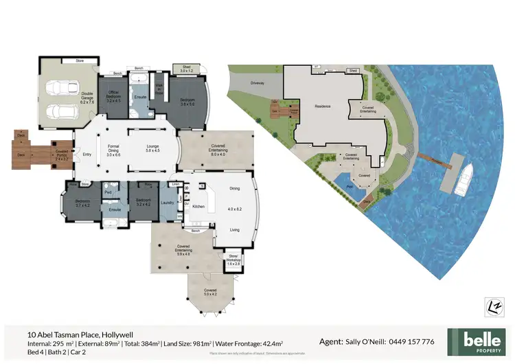 Floorplan of Homely house listing, 10 Abel Tasman Place, Hollywell QLD 4216