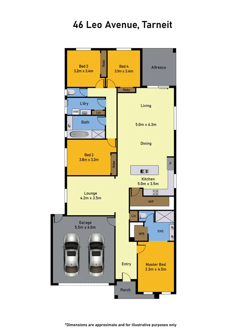 Floorplan of Homely house listing, 46 Leo Avenue, Tarneit VIC 3029