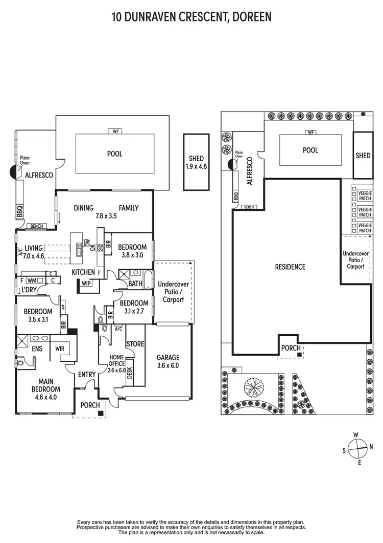 Floorplan of Homely house listing, 10 Dunraven Crescent, Doreen VIC 3754