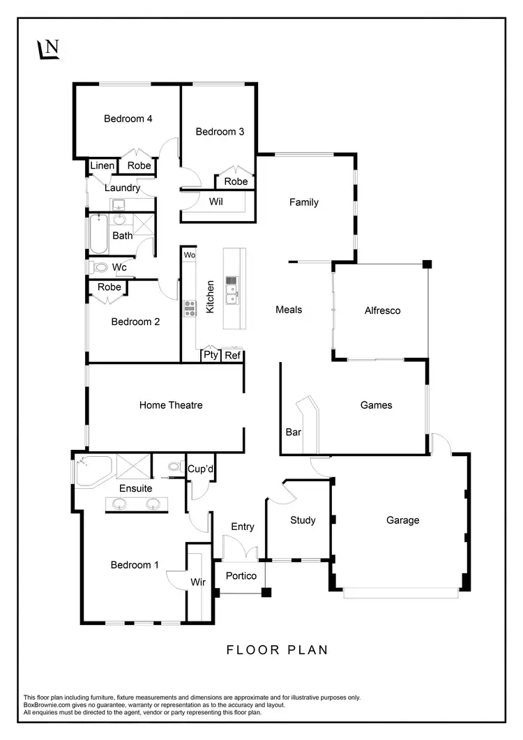 Floorplan of Homely house listing, 10 Kaliman Bend, Harrisdale WA 6112