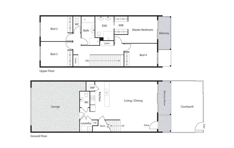 Floorplan of Homely townhouse listing, 33/165 Mortimer Lewis Drive, Greenway ACT 2900