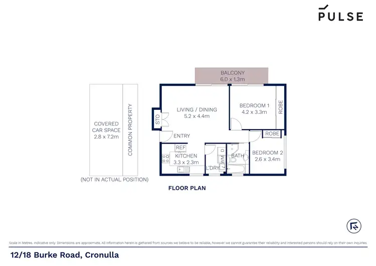 Floorplan of Homely apartment listing, 12/18 Burke Road, Cronulla NSW 2230