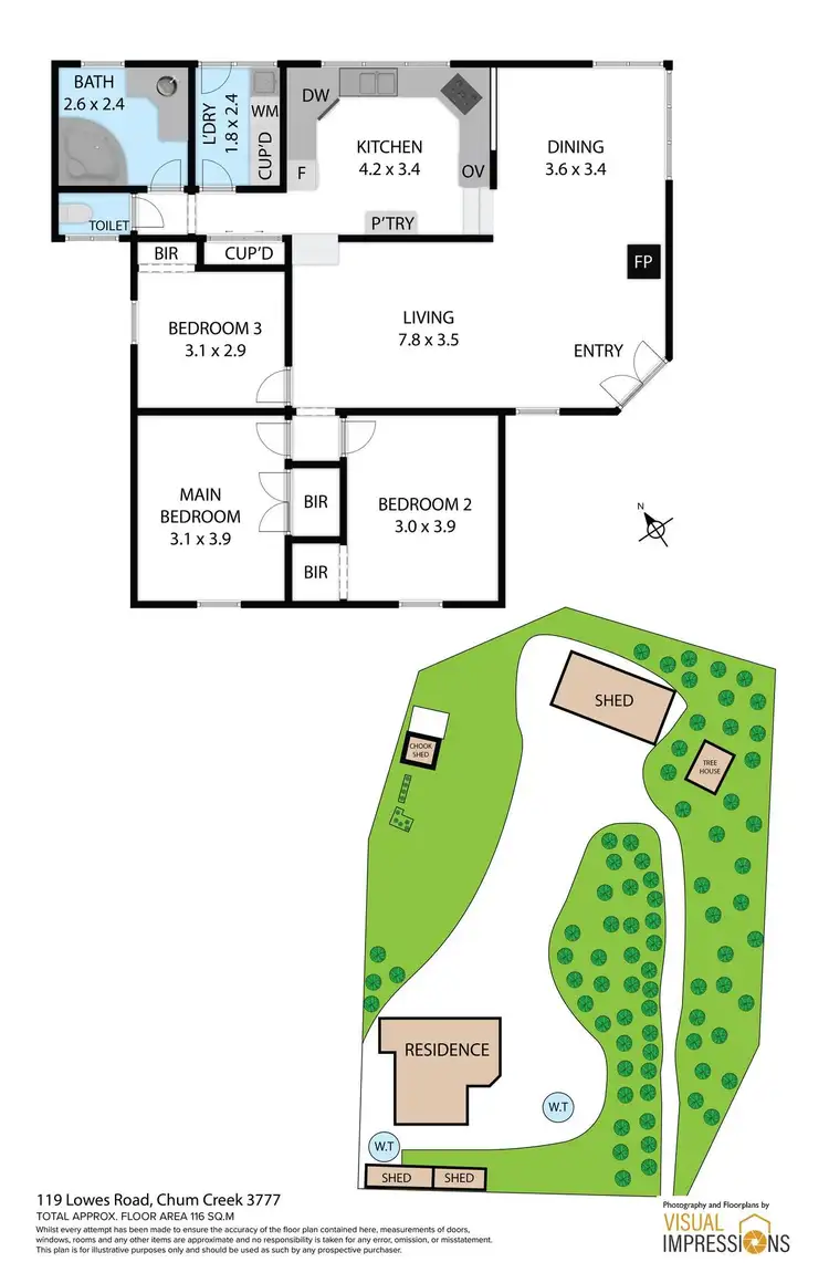 Floorplan of Homely house listing, 119 Lowes Road, Healesville VIC 3777