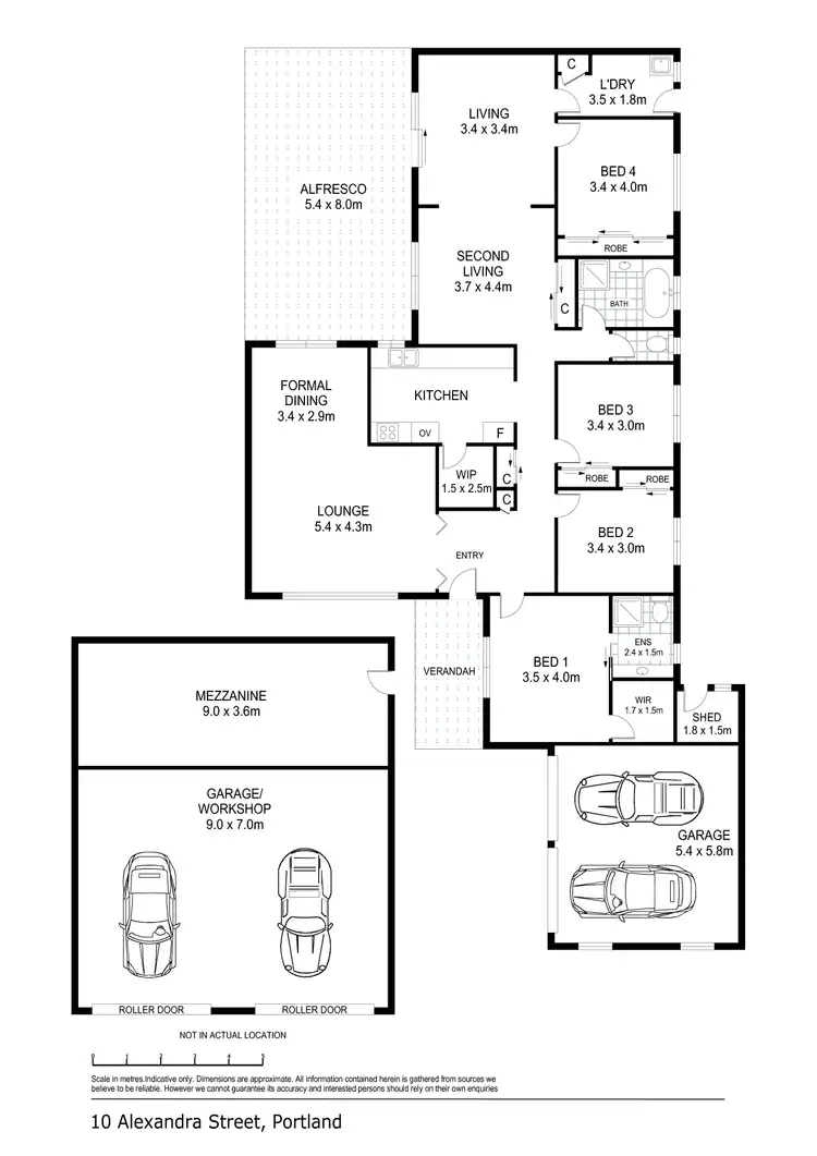 Floorplan of Homely house listing, 10 Alexandra Street, Portland VIC 3305