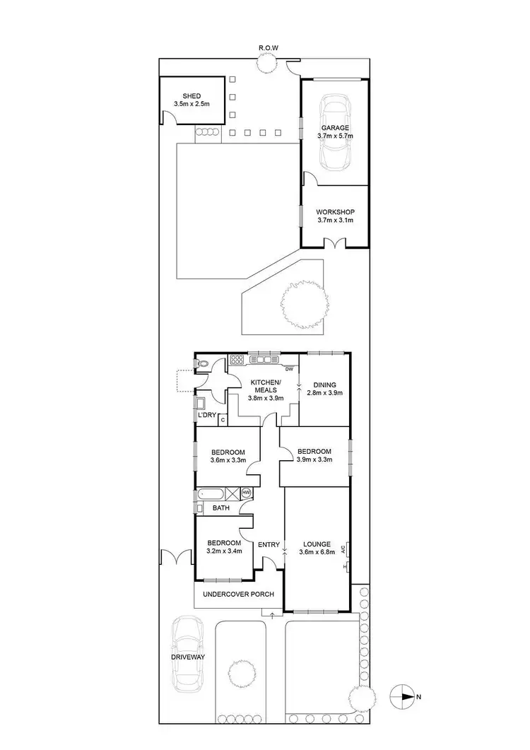 Floorplan of Homely house listing, 181 St Georges Road, Northcote VIC 3070