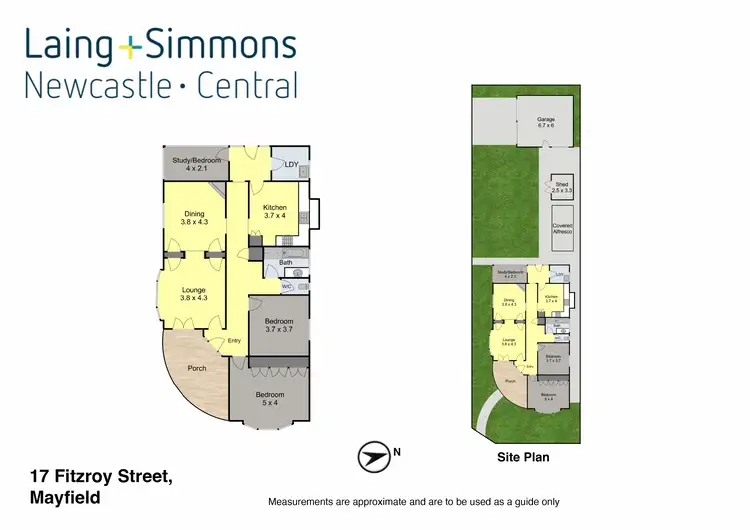 Floorplan of Homely house listing, 17 Fitzroy Street, Mayfield NSW 2304