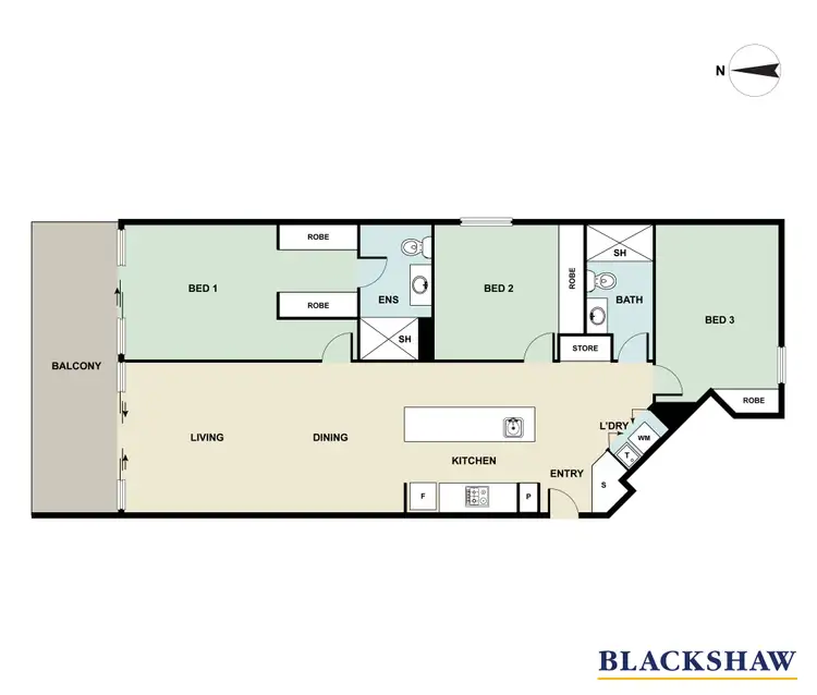 Floorplan of Homely apartment listing, 32/2 Henshall Way, Macquarie ACT 2614